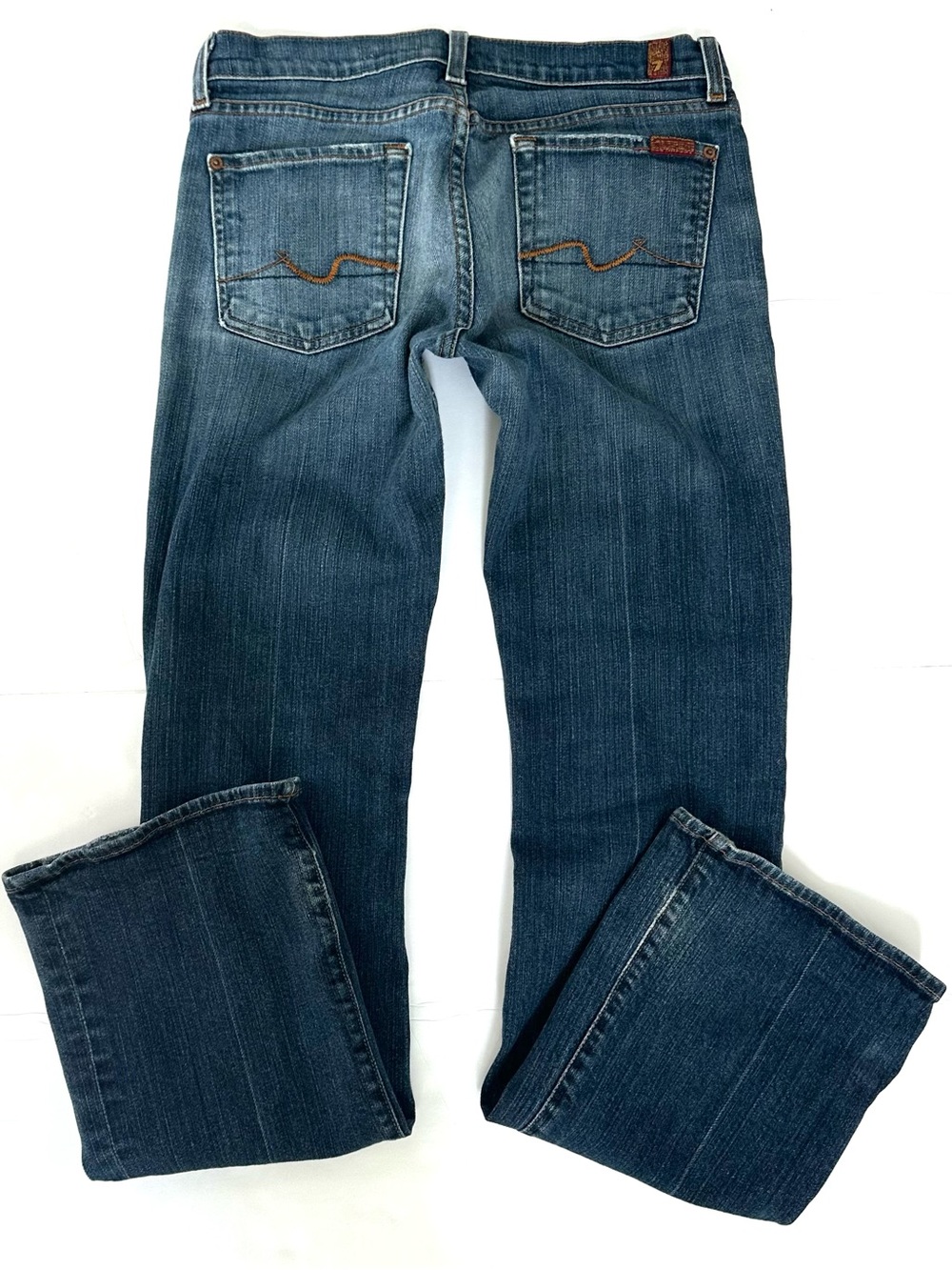 Vintage 7 for All Mankind Bootcut Y2K Jeans Sz 28 Low Rise Early 2000’s Blue USA
